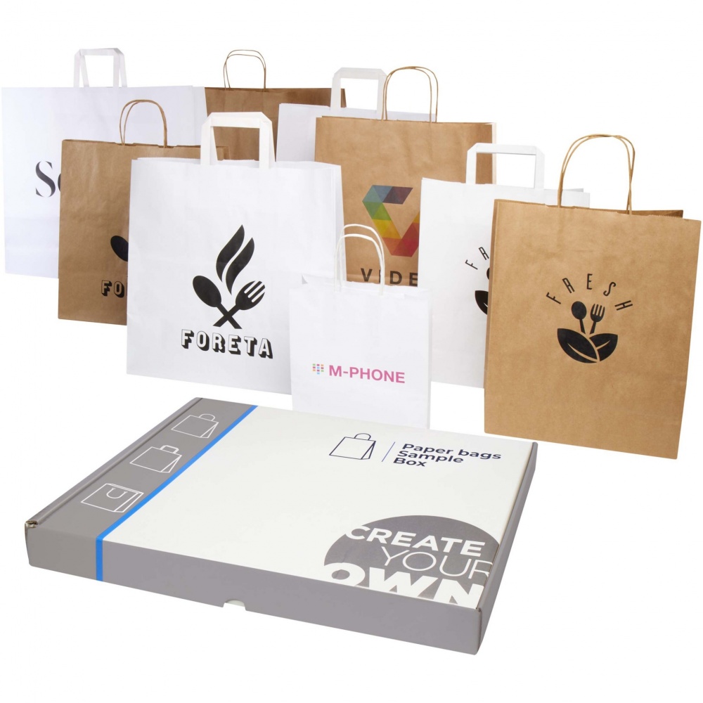 Logo trade promotional items picture of: Kraft paper bags sample box